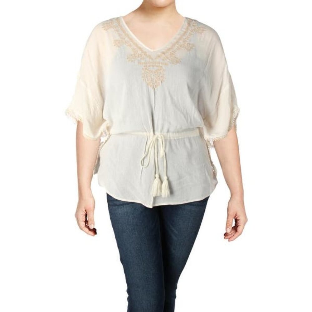 Jessica Simpson Womens Plus Tristan Tunic Top